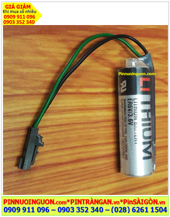 Toshiba ER6V (chuẩn EU); Pin nuôi nguồn PLC Toshiba ER6V lithium 3.6v AA 2000mAh _Xuất xứ Nhật